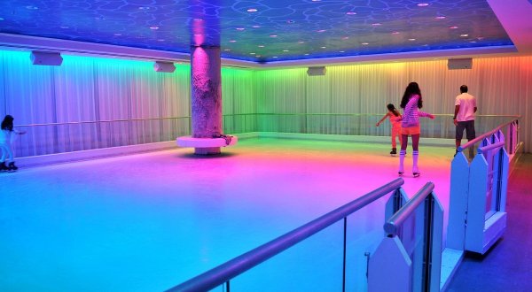 There Is A 2,000-Square Foot Indoor Ice Skating Rink In The Basement Of This Florida Hotel