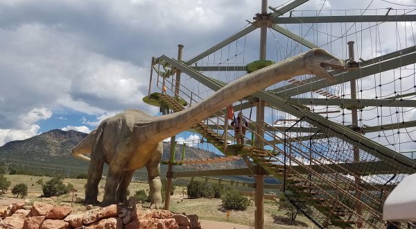 There’s A Dinosaur-Themed Playground And Ropes Course In Colorado Called Royal Gorge Dinosaur Experience
