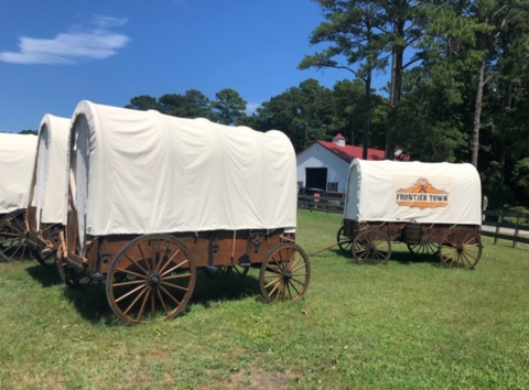Frontier Town In Maryland Offers Covered Wagon Camping And It's A Unique Overnight Adventure