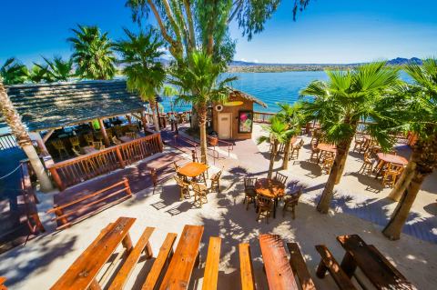 Sink Your Toes In The Sand At Turtle Beach Bar, A Tiki Bar In Arizona