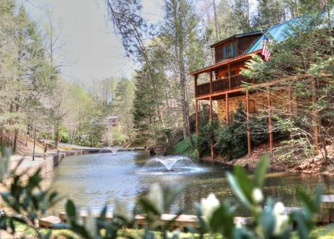 Get Away In Style At One Of The Stunning Cabins At Hidden Mountain Resort In Tennessee