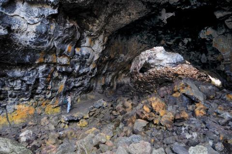 This 1.6-Mile Trail Takes You To Four Popular Caves At Craters Of The Moon In Idaho