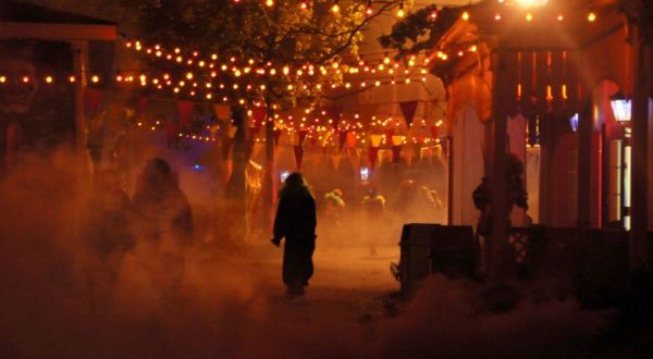 Monsters Lurk Around Every Corner At The Bone-Chilling Halloween Haunt At Worlds Of Fun In Missouri