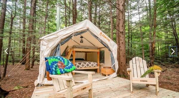 Snug Life Camping Near The Souhegan River In New Hampshire Lets You Glamp In Style