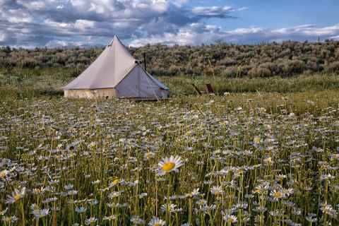 Escape To A Private Tent In A Serene Meadow At This Gorgeous Airbnb Stay In Idaho