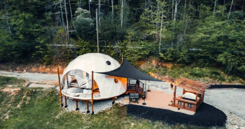 This Luxurious Glamping Dome In North Carolina Is One Of The Most Unusual Airbnb Listings Ever