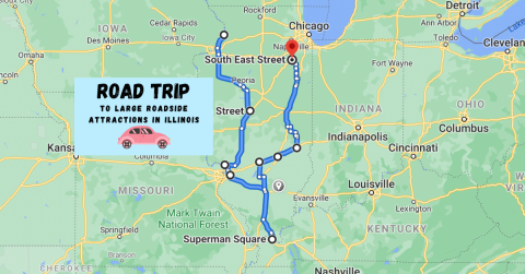 Take This Road Trip To See Some Of The Largest Roadside Attractions In Illinois