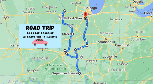 Take This Road Trip To See Some Of The Largest Roadside Attractions In Illinois