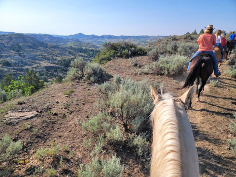 Take A Scenic Trail Ride Through The Badlands At The Medora Riding Stables In North Dakota