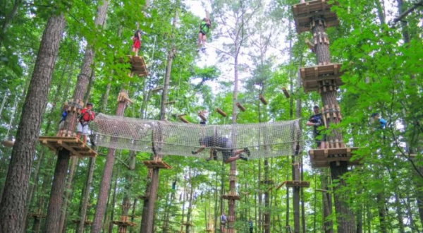You’ll Want To Ride The One Of A Kind Zip Lines Found At The Adventure Park In Connecticut