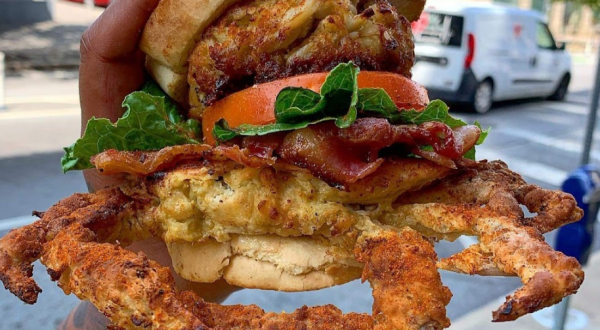 The Colossal Crab Sandwich At This Maryland Restaurant Belongs On Your Foodie Bucket List