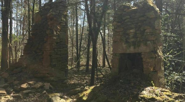 Discover Historic Ruins Of An Old Stone Dwelling Deep In The Forest On The Beech Tree Loop Trail In South Carolina