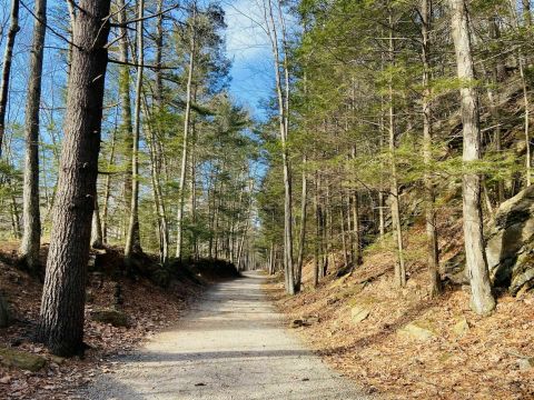 Hike Along An Old Railroad On The Grand Trunk Trail In Massachusetts