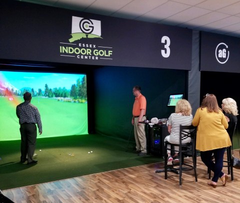 There's A PGA-Approved Virtual Golf Center Where You Can Play Courses From All Over The World Without Leaving Connecticut