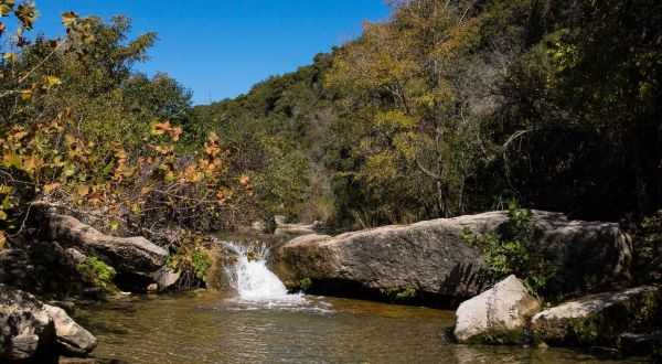 This 1.3-Mile Trail In Texas Leads To A Double Waterfall And A Crystal-Clear Creek