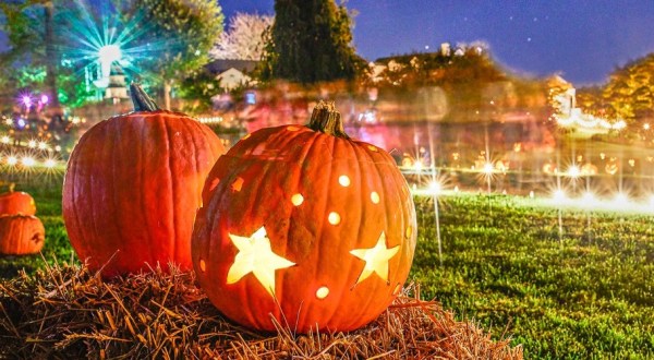 Hundreds Of Glowing Jack-O-Lanterns Will Adorn This Maryland Garden And It’s A Festive Sight To See