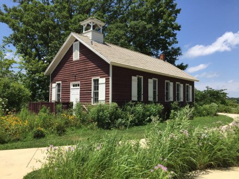 Connect With History And Nature At Little Red Schoolhouse Nature Center In Illinois