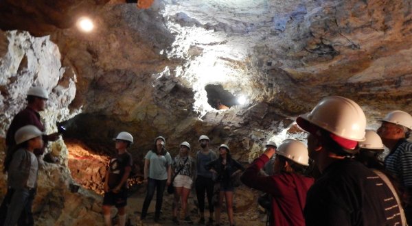 Explore An Old Silver Mine 100-Feet Below The Surface On This Underground Walking Tour In Arizona