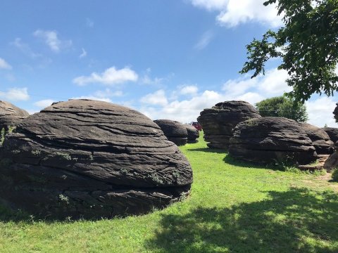 With Rocks Up To 27-Feet In Diameter, You Can't Pass Up A Visit To Rock City Park In Kansas