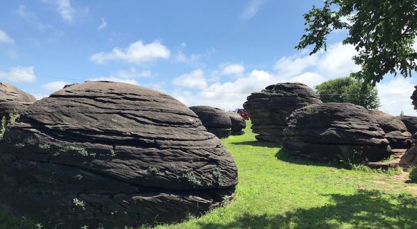 With Rocks Up To 27-Feet In Diameter, You Can’t Pass Up A Visit To Rock City Park In Kansas