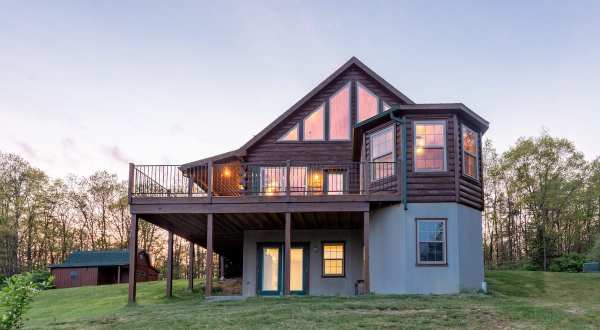 This Stunning Pennsylvania Airbnb Comes With Its Own Wraparound Deck For Taking In The Gorgeous Views