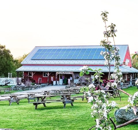 Have Beers And BBQ At Red Apple Farm's Brew Barn In Massachusetts