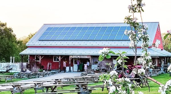 Have Beers And BBQ At Red Apple Farm’s Brew Barn In Massachusetts