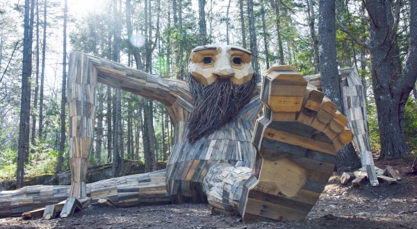 You’ll Find Giant Trolls Hiding In The Woods At This Coastal Garden In Maine