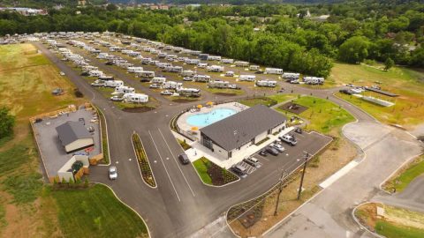 Complete With A Natural Lazy River And Mountain Views, Pigeon Forge Landing RV Resort Is A Tennessee Treasure