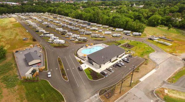 Complete With A Natural Lazy River And Mountain Views, Pigeon Forge Landing RV Resort Is A Tennessee Treasure