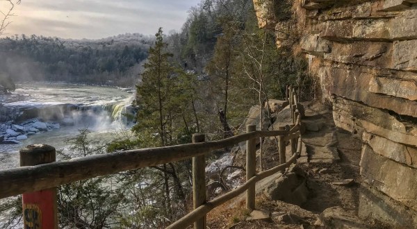 This Trail Leading To 2 Different Waterfalls In Kentucky Is Often Called The Niagara Falls Of The South