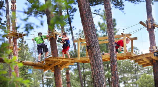 The Longest Elevated Canopy Walk In South Dakota Can Be Found At Rushmore Tramway Adventures