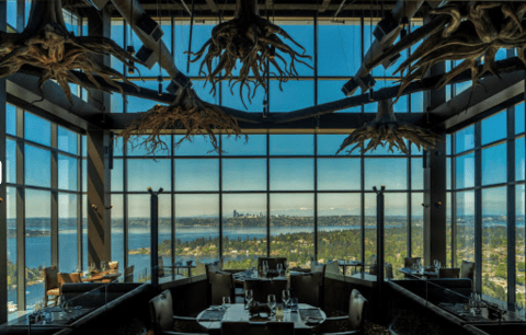 Dine High Above The Clouds At This Swanky Steakhouse In Washington