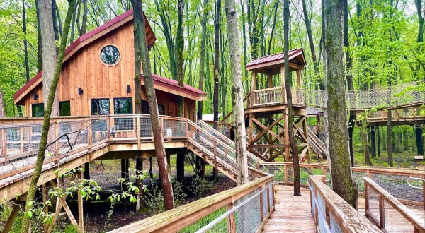 There’s A Treehouse Village Near Detroit Where You Can Spend The Night