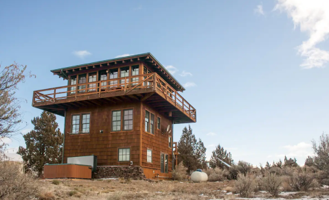 This Stunning Oregon AirBnB Comes With Its Own Lookout Tower For Taking In The Gorgeous Views