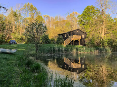 Relax By Your Own Private Pond In This Chic And Stylish New Jersey Cottage