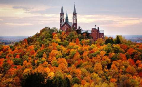 Climb 178 Steps To The Best Fall Views In Wisconsin At Holy Hill