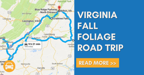 Take This Gorgeous Fall Foliage Road Trip To See Virginia Like Never Before