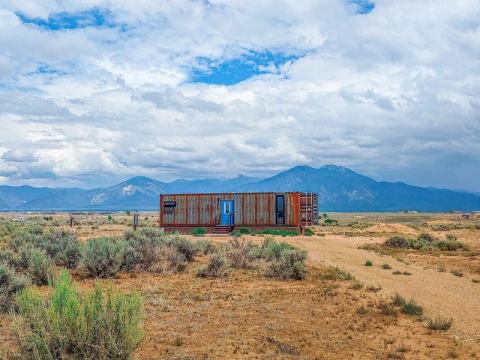 Spend The Night In A Shipping Container That Is Now An Airbnb In New Mexico