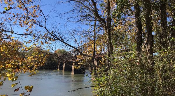 Surround Yourself In Fall Splendor On This 10.7-Mile Rail Trail With 14 Bridges And Trestles In South Carolina