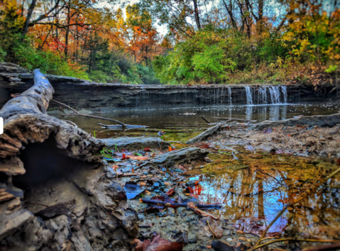 Angel Falls Is The Most Beautiful Waterfall In Kansas During The Fall
