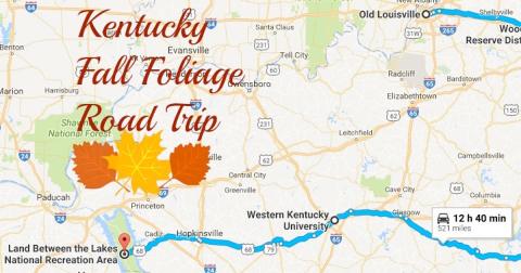 Take This Gorgeous Fall Foliage Road Trip To See Kentucky Like Never Before