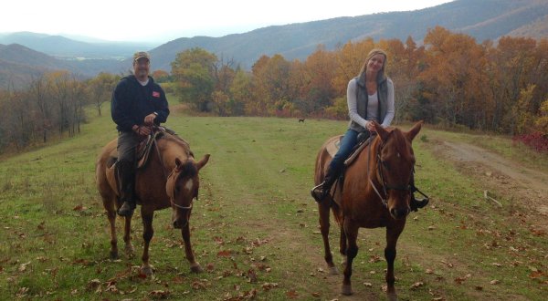 Take A Fall Foliage Trail Ride On Horseback At Mountaintop Ranch In Virginia