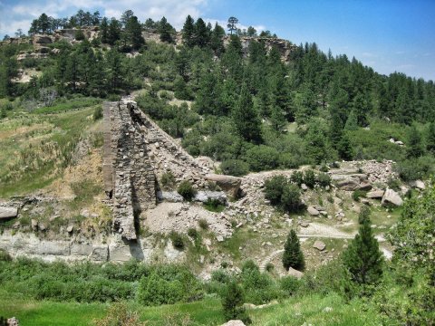 A Hidden Trail In Colorado Will Take You To The Original Castlewood Canyon Ruins