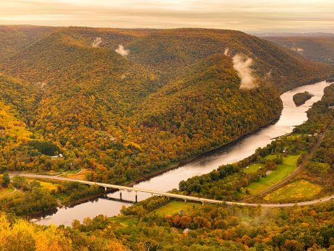 Hyner View Overlook Is A Short And Sweet Fall Hike In Pennsylvania With A Spectacular End View