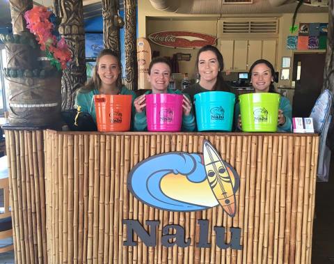 The 144-oz Rum Punch Wipeout Bucket At Nalu Surf Bar In Delaware Is Insane And Outrageously Delicious