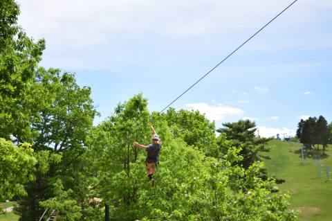 Fly At Speeds Of Up To 30 Miles Per Hour During This Zip Line Adventure Tour In Michigan