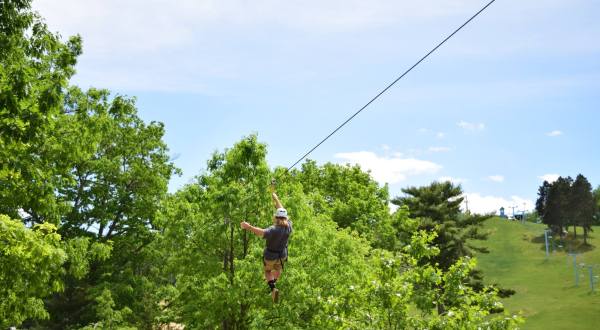 Fly At Speeds Of Up To 30 Miles Per Hour During This Zip Line Adventure Tour In Michigan