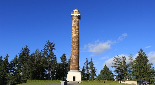Climb Just 164 Steps To The Top Of Oregon’s Astoria Column, And You’ll Be Rewarded With Picture-Perfect Panoramas
