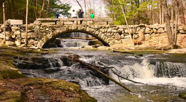 There’s Nothing Quite As Magical As The Stone Arch Bridge You’ll Find At Vaughan Woods In Maine